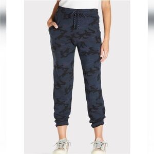 SUNDRY Blue Camo Drawstring Jogger Sweatpant